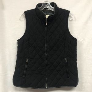 Apple seeds Classic Quilted Vest Black a4 PS EUC
